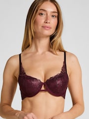 Hunkemoller Purple Hollie Padded Underwired Bra - Imagen 1 de 5