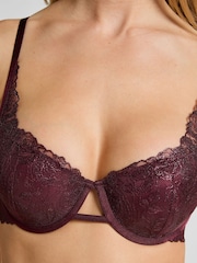 Hunkemoller Purple Hollie Padded Underwired Bra - Imagen 2 de 5