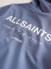 smALLSAINTS Dark Purple Oversized Underground Pullover Hoodie - Image 10 of 10