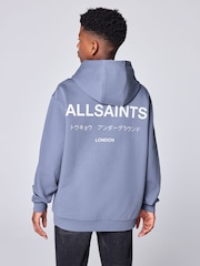 smALLSAINTS Dark Purple Oversized Underground Pullover Hoodie - Image 2 of 10
