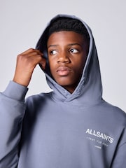 smALLSAINTS Dark Purple Oversized Underground Pullover Hoodie - Image 3 of 10