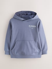 smALLSAINTS Dark Purple Oversized Underground Pullover Hoodie - Image 6 of 10