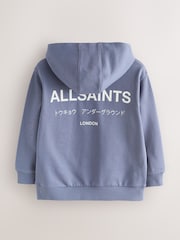smALLSAINTS Dark Purple Oversized Underground Pullover Hoodie - Image 7 of 10