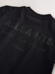 smALLSAINTS Black/ Khaki Flock Oversized Underground Crew Cotton T-Shirt - Image 11 of 11
