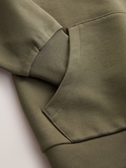 smALLSAINTS Khaki Green Oversized Orlando Pullover Hoodie - Image 11 of 12
