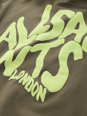 smALLSAINTS Khaki Green Oversized Orlando Pullover Hoodie - Image 12 of 12