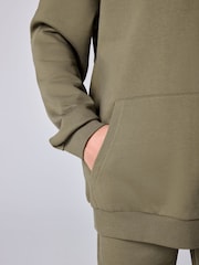 smALLSAINTS Khaki Green Oversized Orlando Pullover Hoodie - Image 6 of 12