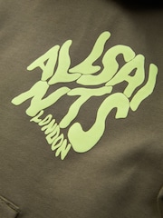 smALLSAINTS Khaki Green Oversized Orlando Pullover Hoodie - Image 9 of 12