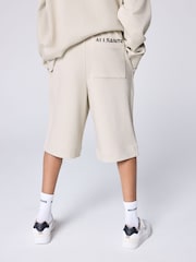 smALLSAINTS Neutral Underground Oversized Sweatshirt and Sweat Shorts Set - Image 3 of 13