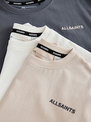 smALLSAINTS Multi Logo Crew Relaxed T-Shirts 3 Pack - Image 7 of 8