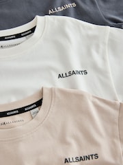 smALLSAINTS Multi Logo Crew Relaxed T-Shirts 3 Pack - Image 8 of 8