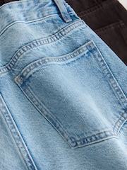 Light Blue/Chocolate Brown Wide Leg Denim Jeans 2 Pack - Image 12 of 12