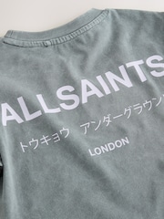 smALLSAINTS Charcoal Grey Younger Oversized Underground Crew Neck T-Shirt - Image 10 of 11
