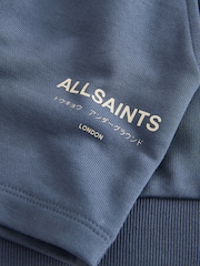 smALLSAINTS Mid Blue Underground Oversized Younger Sweatshirt and Shorts Set - Image 9 of 10
