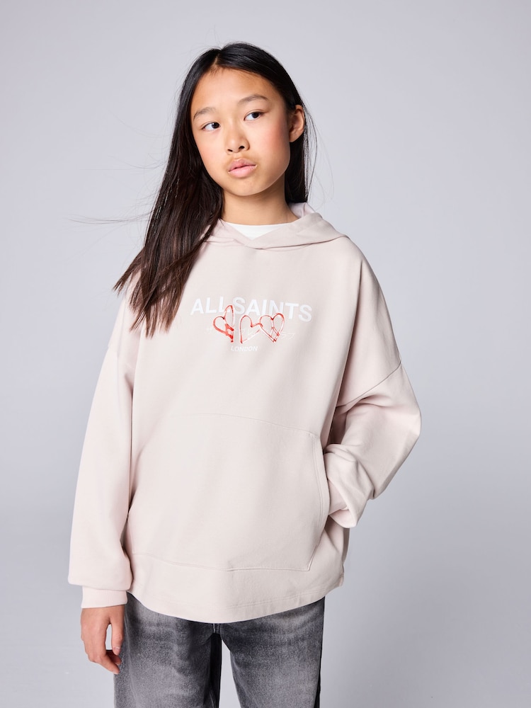 smALLSAINTS Light Pink Amore Underground Graphic Hoodie - Image 1 of 10 smALLSAINTS Light Pink Amore Underground Graphic Hoodie - Image 1 of 10
