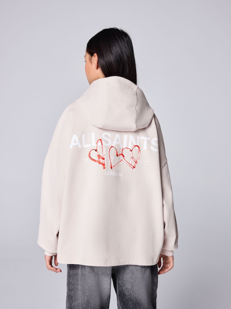 smALLSAINTS Light Pink Amore Underground Graphic Hoodie - Image 2 of 10 smALLSAINTS Light Pink Amore Underground Graphic Hoodie - Image 2 of 10