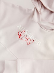 smALLSAINTS Light Pink Amore Underground Graphic Hoodie - Image 8 of 10