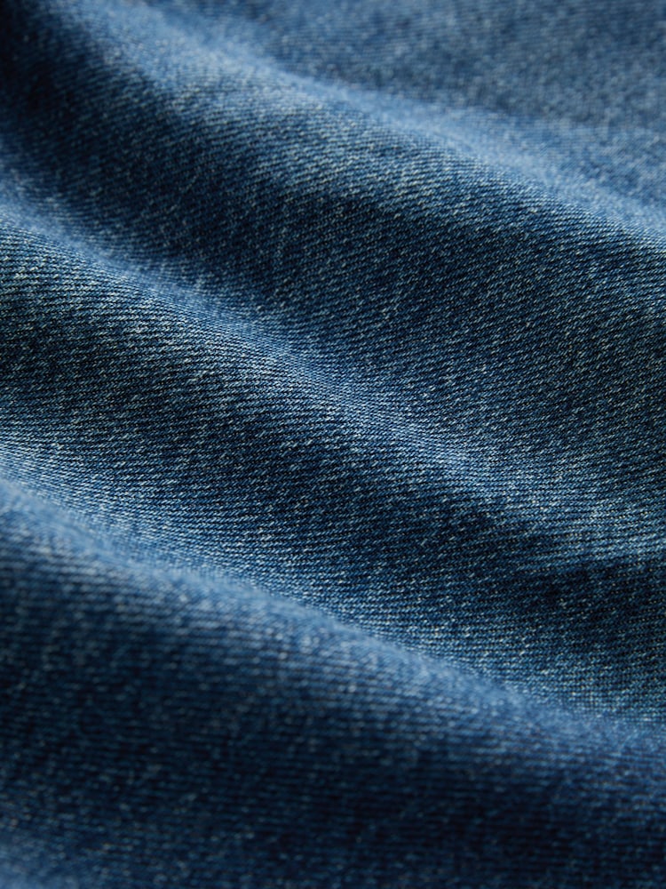 Dark Blue Barrel Leg Jeans - Image 2 of 4