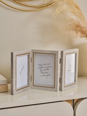 Grey Chic Books Folding Multi Aperture Photo Frame - Image 1 of 4