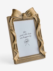 Gold Oversized Bow Photo Frame - Image 3 of 4