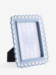 Blue and White Hearts Ceramic Photo Frame - Image 3 of 4