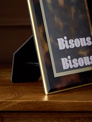 Brown Tortoiseshell Pattern Glass Photo Frame - Image 2 of 4