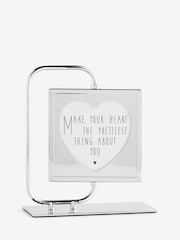 Silver Heart Aperture Swivel Photo Frame - Image 4 of 5