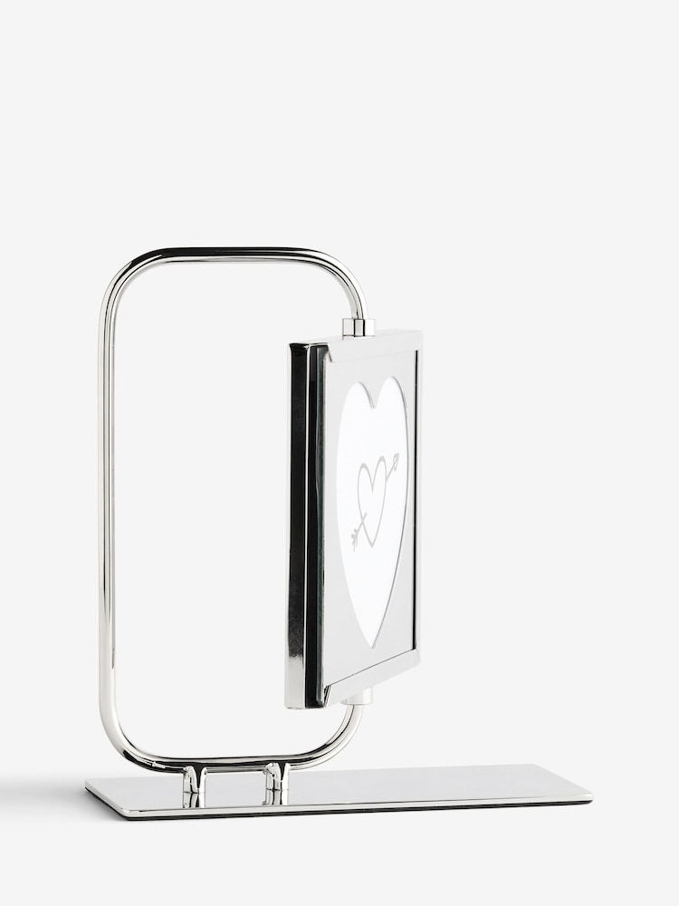 Silver Heart Aperture Swivel Photo Frame - Image 5 of 5 Silver Heart Aperture Swivel Photo Frame - Image 5 of 5