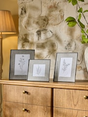 Neutral Burford Linen Mount Photo Frame - Image 1 of 4