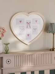 White Heart Shaped Collage Picture Frame - Image 1 of 6