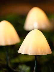The Solar Centre 6 Pack Warm White XL Forest Mushroom Stake Lights - Image 2 of 2