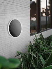 The Solar Centre White Warm Halo Round Solar Wall Light - Image 1 of 1