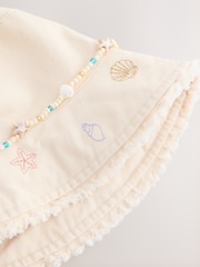 Cream Beaded Chain Bucket Hat (3-16yrs) - Image 2 of 3
