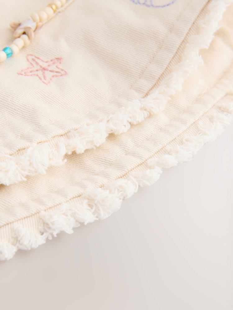 Cream Beaded Chain Bucket Hat (3-16yrs) - Image 3 of 3 Cream Beaded Chain Bucket Hat (3-16yrs) - Image 3 of 3