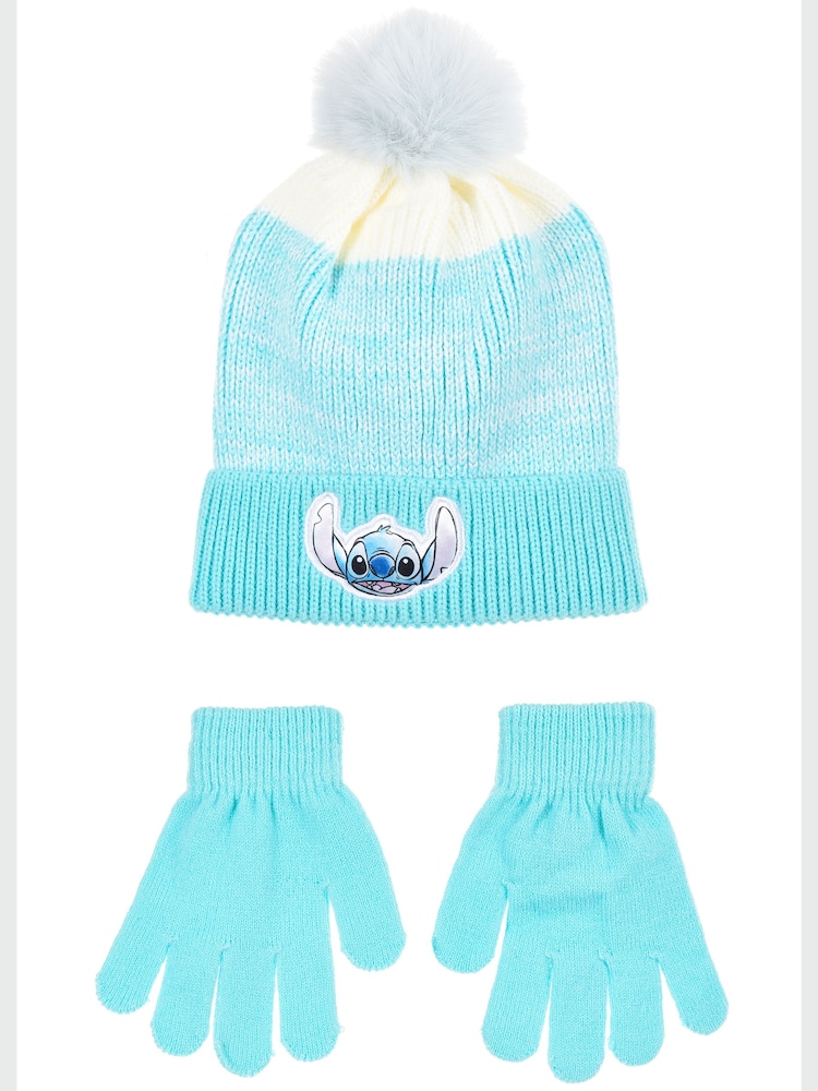 Brands In Blue Disney Stitch Emblem Hat, Gloves & Scarf Set - Image 1 of 4 Brands In Blue Disney Stitch Emblem Hat, Gloves & Scarf Set - Image 1 of 4