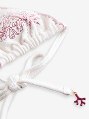 Daily by Desmond and Dempsey White Embroidery Triangle Bikini Top - Image 9 of 9