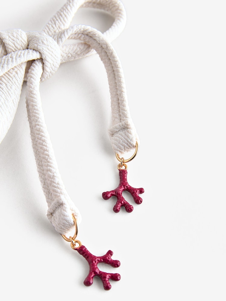 Daily by Desmond and Dempsey White Embroidery Tie Side Bikini Briefs - Image 7 of 7