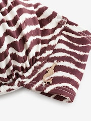 Daily by Desmond and Dempsey Chocolate Brown Wave Tankini Bikini Top - Image 7 of 8