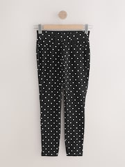 Gepunktet, Schwarz - Jersey-Leggings aus Denim mit Cropped-Fit - Bild 5 von 7