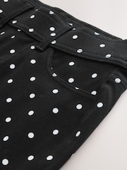 Gepunktet, Schwarz - Jersey-Leggings aus Denim mit Cropped-Fit - Bild 6 von 7