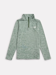 New Balance Green Athletics Quarter Zip Funnel Sweatshirt - Image 6 of 8