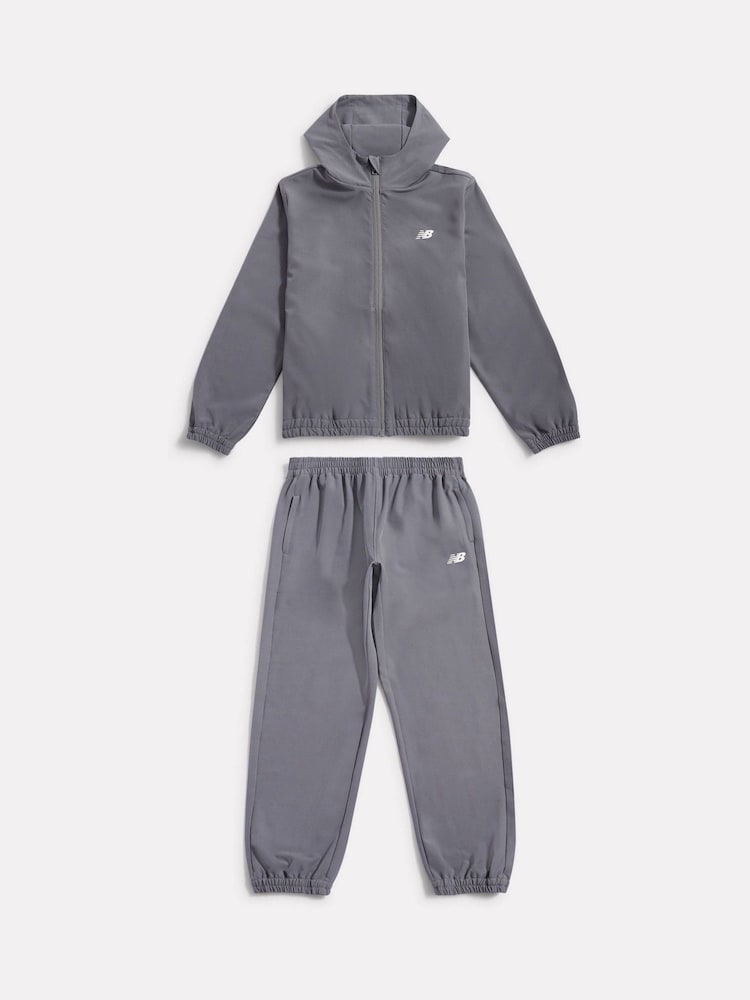 New Balance Grey Lightweight Jacket & Joggers Set - Image 1 of 6 New Balance Grey Lightweight Jacket & Joggers Set - Image 1 of 6