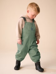 Green Waterproof Dungarees (3mths-7yrs) - Image 1 of 9