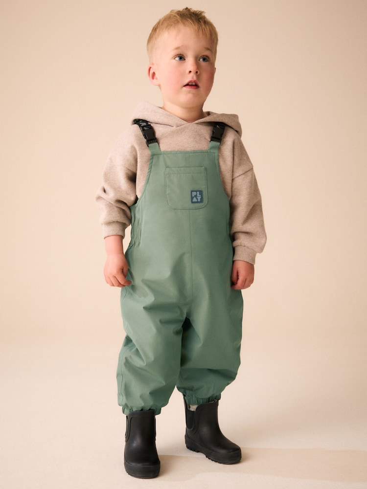Green Waterproof Dungarees (3mths-7yrs) - Image 2 of 9 Green Waterproof Dungarees (3mths-7yrs) - Image 2 of 9