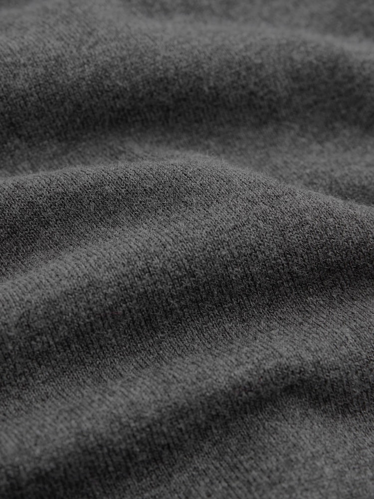 Charcoal Grey V-Neck Regular Fit Cotton Rich Jumper - Image 8 of 8 Charcoal Grey V-Neck Regular Fit Cotton Rich Jumper - Image 8 of 8