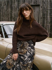 Mint Velvet Printed Slip Skirt - Imagen 3 de 8