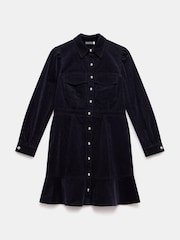 Mint Velvet Blue Corduroy Mini Dress - Image 6 of 7