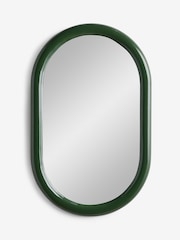MADE.COM Green Reya Oval Mirror - Image 5 of 6
