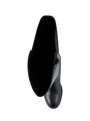 Pavers Black Elastic-Fit Grippy Long Boots - Image 4 of 5