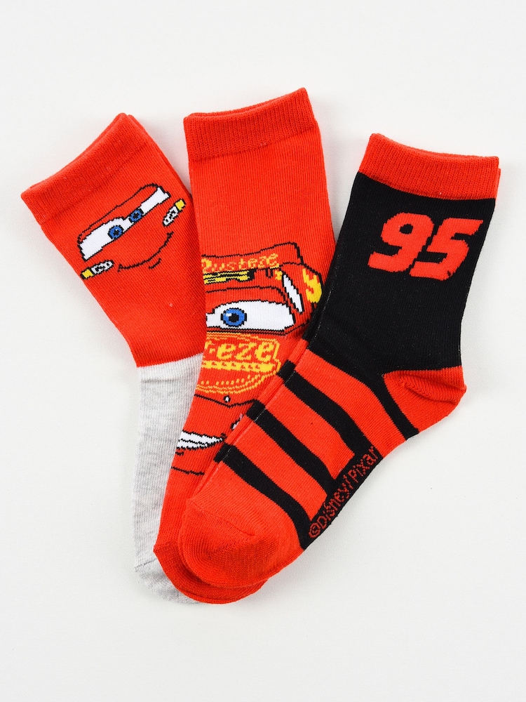 Brands In Red Disney Cars 95 Socks 6 Pack - Image 2 of 5
